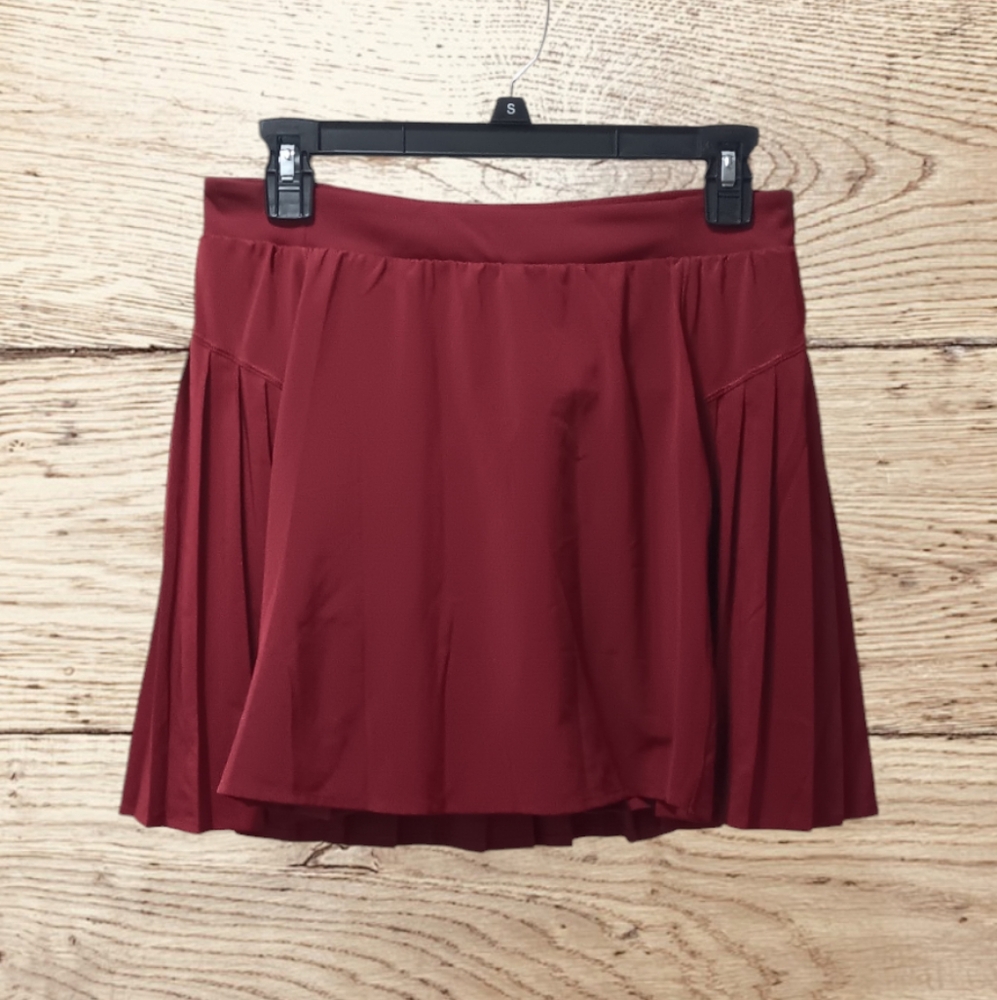 SPANX Burgundy Circle Skirt